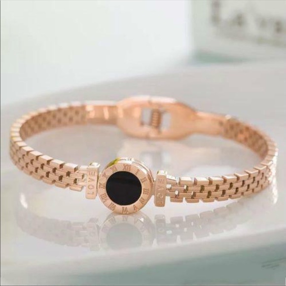 Rose gold Bangle bracelet stainless steel - Picture 2 of 3